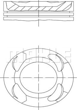 MAHLE 081 PI 00124 000 - Поршень autocars.com.ua