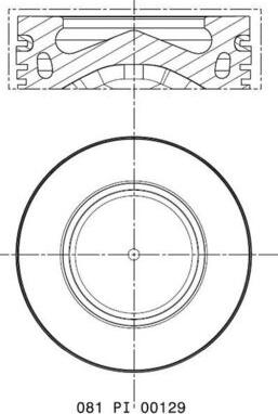 MAHLE 081 PI 00129 000 - Поршень autocars.com.ua