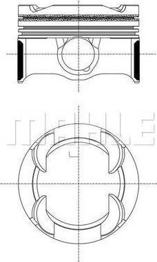 MAHLE 081 PI 00130 000 - Поршень autocars.com.ua