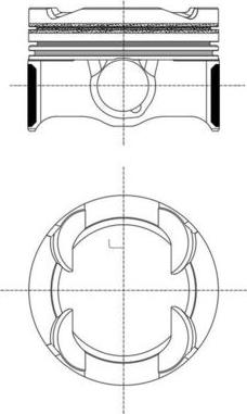 MAHLE 081 PI 00130 001 - Поршень autocars.com.ua