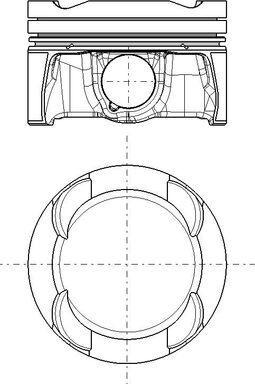 MAHLE 081 PI 00132 000 - Поршень autocars.com.ua
