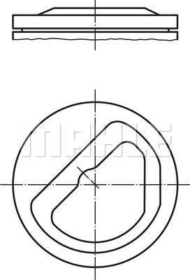 MAHLE 082 12 00 - Поршень autocars.com.ua