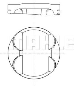 MAHLE 082 PI 00100 000 - Поршень autocars.com.ua