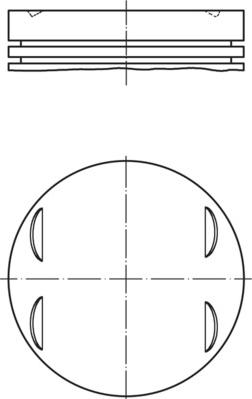 MAHLE 448 PI 00100 000 - Поршень autocars.com.ua