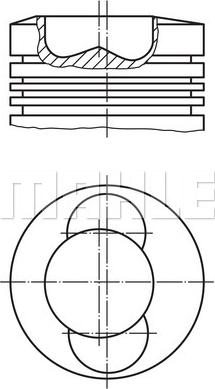 MAHLE 09-94301 - Поршень autocars.com.ua