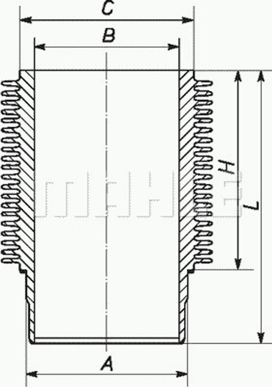 MAHLE 099WR29 - Гільза циліндра autocars.com.ua