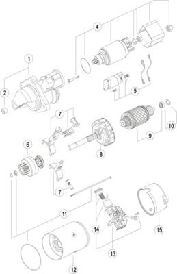 MAHLE 11131780 - Стартер autocars.com.ua