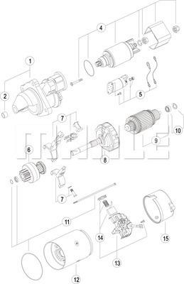 MAHLE MS 41 - Стартер autocars.com.ua