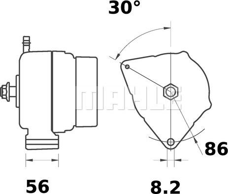 MAHLE MG 353 - Генератор autocars.com.ua