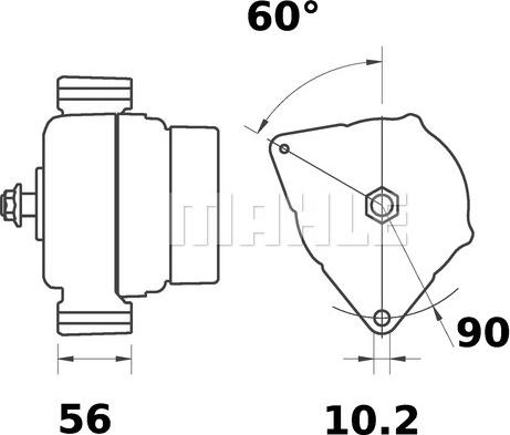 MAHLE MG 28 - Генератор autocars.com.ua