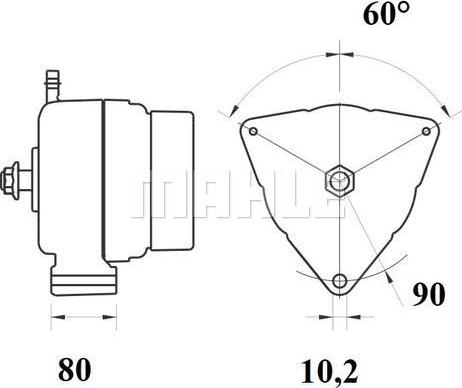 MAHLE 11209608 - Генератор autocars.com.ua