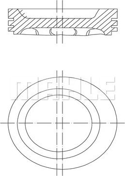 MAHLE 229 43 00 - Поршень autocars.com.ua