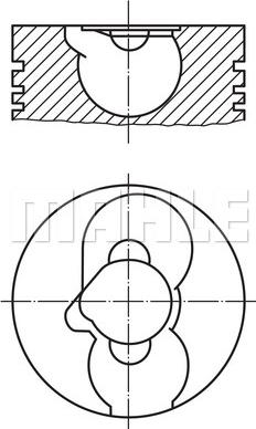 MAHLE 228 82 20 - Поршень autocars.com.ua