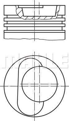 MAHLE 228 97 00 - Поршень autocars.com.ua