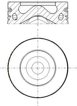 MAHLE 279 PI 00104 000 - Поршень autocars.com.ua