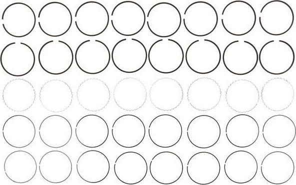 MAHLE 41556.030 - Комплект поршневих кілець autocars.com.ua