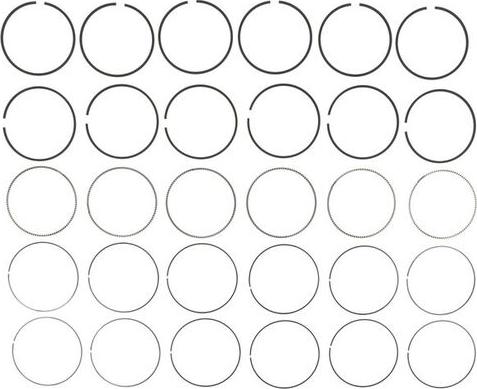 MAHLE 41847CP - Комплект поршневих кілець autocars.com.ua