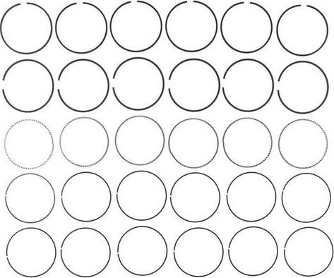 MAHLE 41856CP - Комплект поршневих кілець autocars.com.ua