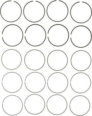 MAHLE 42099CP - Комплект поршневих кілець autocars.com.ua