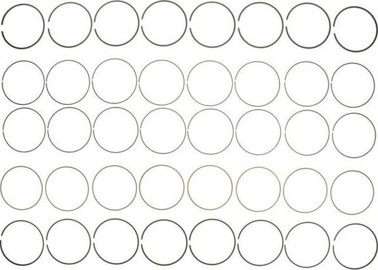 MAHLE 42156CP - Комплект поршневих кілець autocars.com.ua