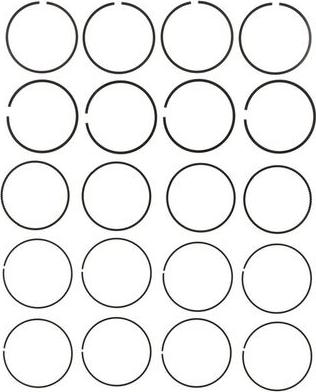 MAHLE 42189CP - Комплект поршневих кілець autocars.com.ua