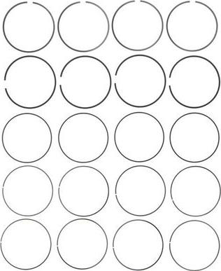 MAHLE 42285CP - Комплект поршневих кілець autocars.com.ua