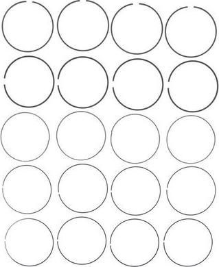 MAHLE 42306CP - Комплект поршневих кілець autocars.com.ua