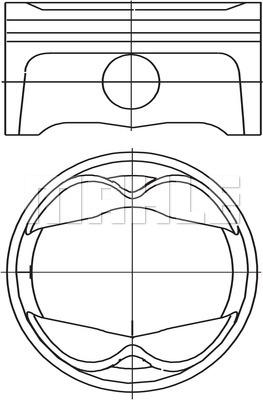 MAHLE 503 PI 00102 002 - Поршень autocars.com.ua