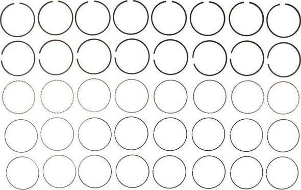 MAHLE 51556CP - Комплект поршневих кілець autocars.com.ua