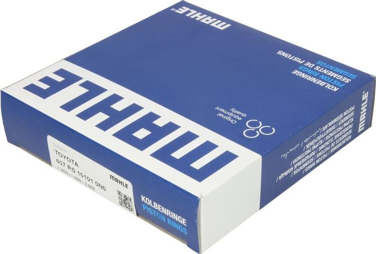 MAHLE 607 RS 10101 0N0 - Комплект поршневих кілець autocars.com.ua