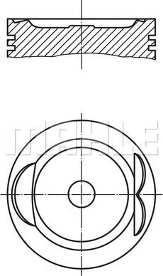 MAHLE 627 33 00 - Поршень autocars.com.ua