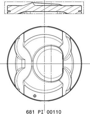 MAHLE 681 PI 00110 002 - Поршень autocars.com.ua