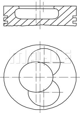 MAHLE 771 PI 40072 P00 - Поршень autocars.com.ua