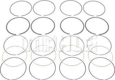 MAHLE A0141140 - Комплект поршневих кілець autocars.com.ua