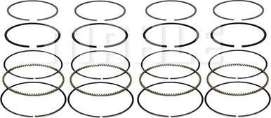 MAHLE A0180400 - Комплект поршневих кілець autocars.com.ua