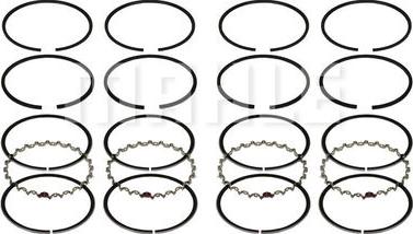 MAHLE A0250119 - Комплект поршневих кілець autocars.com.ua