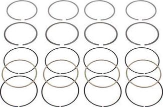 MAHLE A70810 0.25 - Комплект поршневих кілець autocars.com.ua