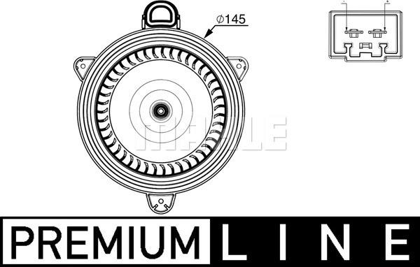 MAHLE AB 268 000P - Вентилятор салону autocars.com.ua