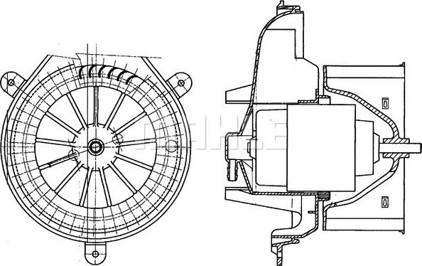 MAHLE AB 269 000P - Вентилятор салона avtokuzovplus.com.ua