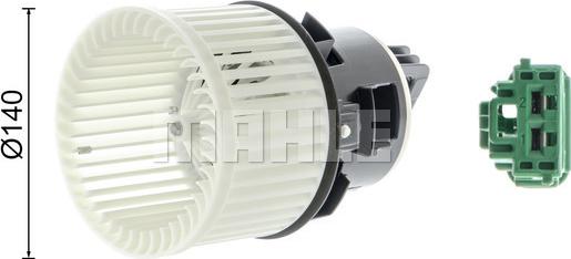 MAHLE AB 281 000P - Вентилятор салону autocars.com.ua
