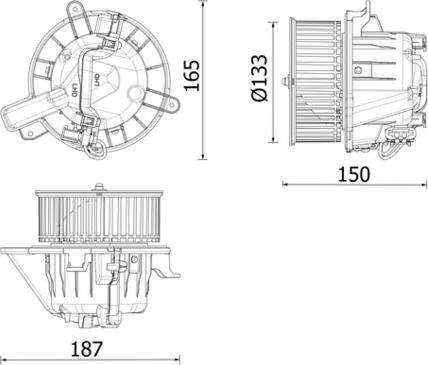MAHLE AB 325 000P - Вентилятор салону autocars.com.ua