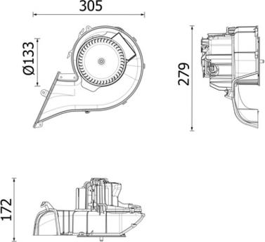 MAHLE AB 348 000P - Вентилятор салону autocars.com.ua