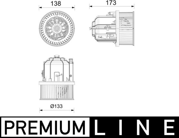 MAHLE AB 437 000P - Вентилятор салону autocars.com.ua