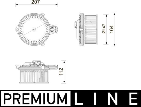 MAHLE AB 443 000P - Вентилятор салону autocars.com.ua