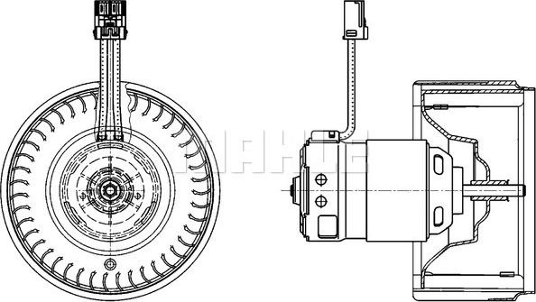 MAHLE AB 71 000P - Вентилятор салона autodnr.net