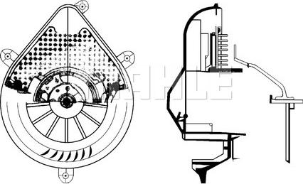 MAHLE AB 72 000P - Вентилятор салону autocars.com.ua