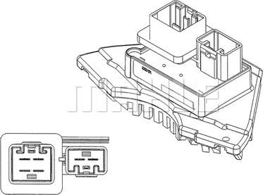 MAHLE ABR 35 000P - Регулятор, вентилятор салону autocars.com.ua