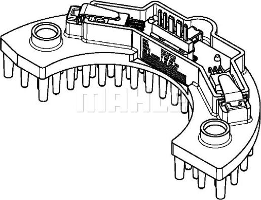 MAHLE ABR 58 000P - Регулятор, вентилятор салону autocars.com.ua