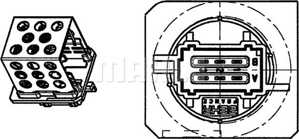 MAHLE ABR 92 000P - Опір, реле, вентилятор салону autocars.com.ua