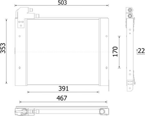 MAHLE AC 1138 000P - Конденсатор, кондиціонер autocars.com.ua